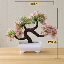 Load image into Gallery viewer, NUEVAS Plantas Artificiales Bonsai Plantas de Maceta de Árbol Pequeño Flores Falsas Adornos en Macetas para la Decoración del Hogar Decoración Jardín Hotel