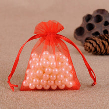 Load image into Gallery viewer, 50Pcs Gift Organza Bag Jewelry Packaging Candy Wedding Party Goodie Packing Favors Cake Pouches Drawable Bags Present For Sweets