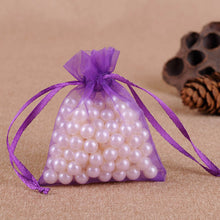 Load image into Gallery viewer, 50Pcs Gift Organza Bag Jewelry Packaging Candy Wedding Party Goodie Packing Favors Cake Pouches Drawable Bags Present For Sweets