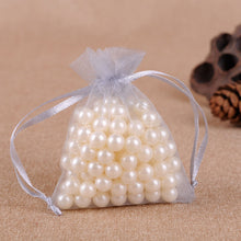 Load image into Gallery viewer, 50Pcs Gift Organza Bag Jewelry Packaging Candy Wedding Party Goodie Packing Favors Cake Pouches Drawable Bags Present For Sweets