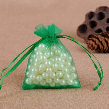 Load image into Gallery viewer, 50Pcs Gift Organza Bag Jewelry Packaging Candy Wedding Party Goodie Packing Favors Cake Pouches Drawable Bags Present For Sweets