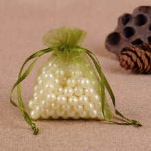 Load image into Gallery viewer, 50Pcs Gift Organza Bag Jewelry Packaging Candy Wedding Party Goodie Packing Favors Cake Pouches Drawable Bags Present For Sweets