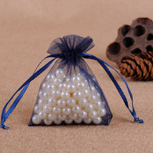 Load image into Gallery viewer, 50Pcs Gift Organza Bag Jewelry Packaging Candy Wedding Party Goodie Packing Favors Cake Pouches Drawable Bags Present For Sweets