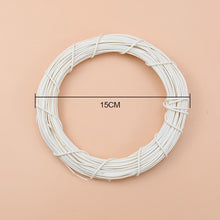 Load image into Gallery viewer, 10/15/20cm White Rattan Ring Artificial flowers Garland Dried flower frame For Christmas Home Decor DIY floral wedding Wreaths
