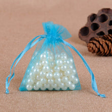 Load image into Gallery viewer, 50Pcs Gift Organza Bag Jewelry Packaging Candy Wedding Party Goodie Packing Favors Cake Pouches Drawable Bags Present For Sweets

